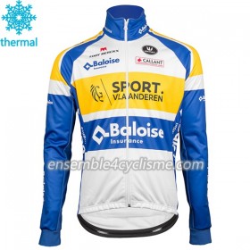 Maillot Cyclisme 2018 Sport Vlaanderen-Baloise Hiver Thermal Fleece N001